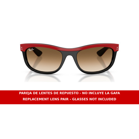 Lentes de repuesto Ray-Ban Balorama Street Neat RB2489 Cristal Degradado Marrón