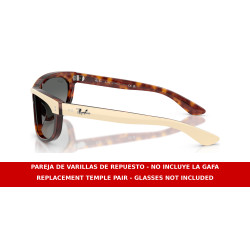 Ray-Ban Balorama Street Neat RB2489 Replacement Temples Beige Havana