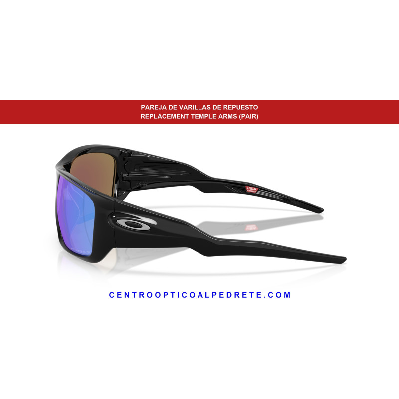 Oakley Masseter Replacement Temples Polished Black