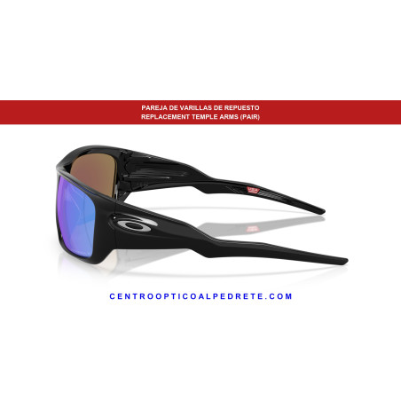 Oakley Masseter Replacement Temples Polished Black