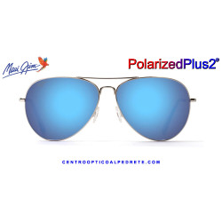 Maui Jim Mavericks Silver / Blue Hawaii MJ0264S-001 B264-17 | Gafas de Sol