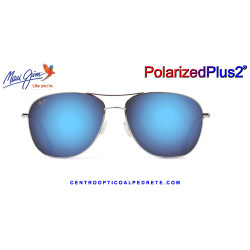 Maui Jim Cliff House Silver / Blue Hawaii MJ0247S-001 B247-17 | Gafas de Sol