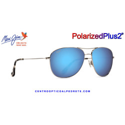 Maui Jim Cliff House Silver / Blue Hawaii MJ0247S-001 B247-17 | Gafas de Sol
