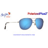 Maui Jim Cliff House Silver / Blue Hawaii MJ0247S-001 B247-17 | Gafas de Sol