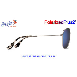 Maui Jim Cliff House Silver / Blue Hawaii MJ0247S-001 B247-17 | Gafas de Sol