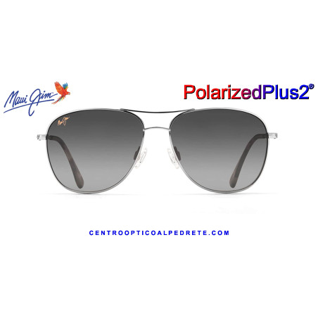 Maui Jim Cliff House Silver / Neutral Grey MJ0247S-002 GS247-17 | Gafas de Sol