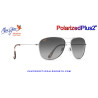 Maui Jim Cliff House Silver / Neutral Grey MJ0247S-002 GS247-17 | Gafas de Sol