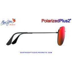 Maui Jim Cliff House Black Gloss / Hawaii Lava MJ0247S-004 RM247-02 | Sol