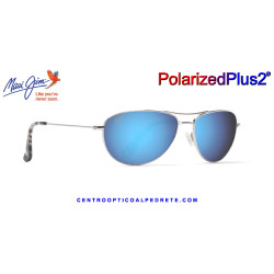 Maui Jim Baby Beach Silver / Blue Hawaii MJ0245S-001 B245-17 | Gafas de Sol