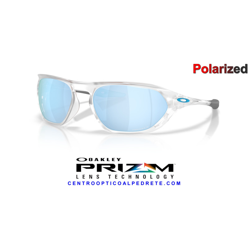 Oakley Cage Jacket Matte Clear / Prizm Deep Water Polarized (OO9537-02) | Graduable