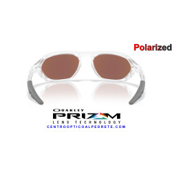 Oakley Cage Jacket Matte Clear / Prizm Deep Water Polarized (OO9537-02) | Graduable