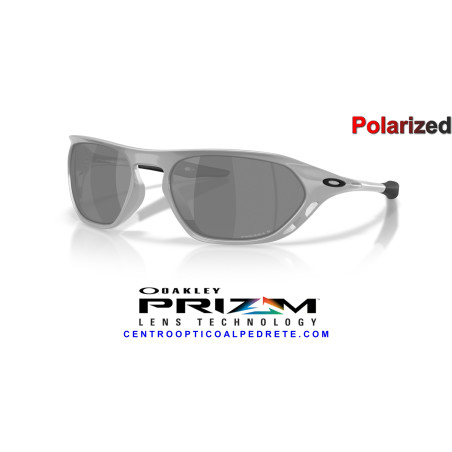 Oakley Cage Jacket X Silver / Prizm Black Polarized (OO9537-09) | Prescription Ready