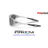 Oakley Cage Jacket X Silver / Prizm Black Polarized (OO9537-09) | Prescription Ready