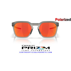 Oakley HSTN SQ 2.0 Matte Grey Smoke / Prizm Ruby Polarized (OO9555-06) | Graduable