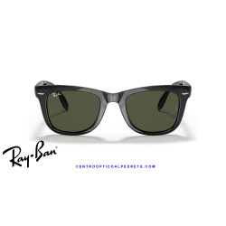 Ray-Ban RB4105 Folding Wayfarer Black / G-15 Green | Alpedrete