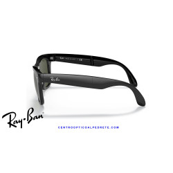 Ray-Ban RB4105 Folding Wayfarer Black / G-15 Green | Alpedrete