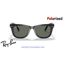 Ray-Ban RB4105 Folding Wayfarer Black / G-15 Green Polarized | Alpedrete