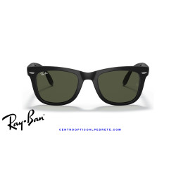 Ray-Ban RB4105 Folding Wayfarer Black / G-15 Green | Alpedrete