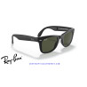 Ray-Ban RB4105 Folding Wayfarer Black / G-15 Green | Alpedrete