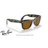 Ray-Ban RB4105 Folding Wayfarer Light Havana / B-15 Brown | Alpedrete