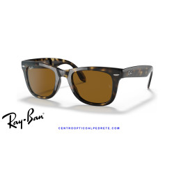 Ray-Ban RB4105 Folding Wayfarer Light Havana / B-15 Brown | Alpedrete