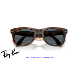 Ray-Ban RB4105 Folding Wayfarer Havana / Blue | Sunglasses Alpedrete