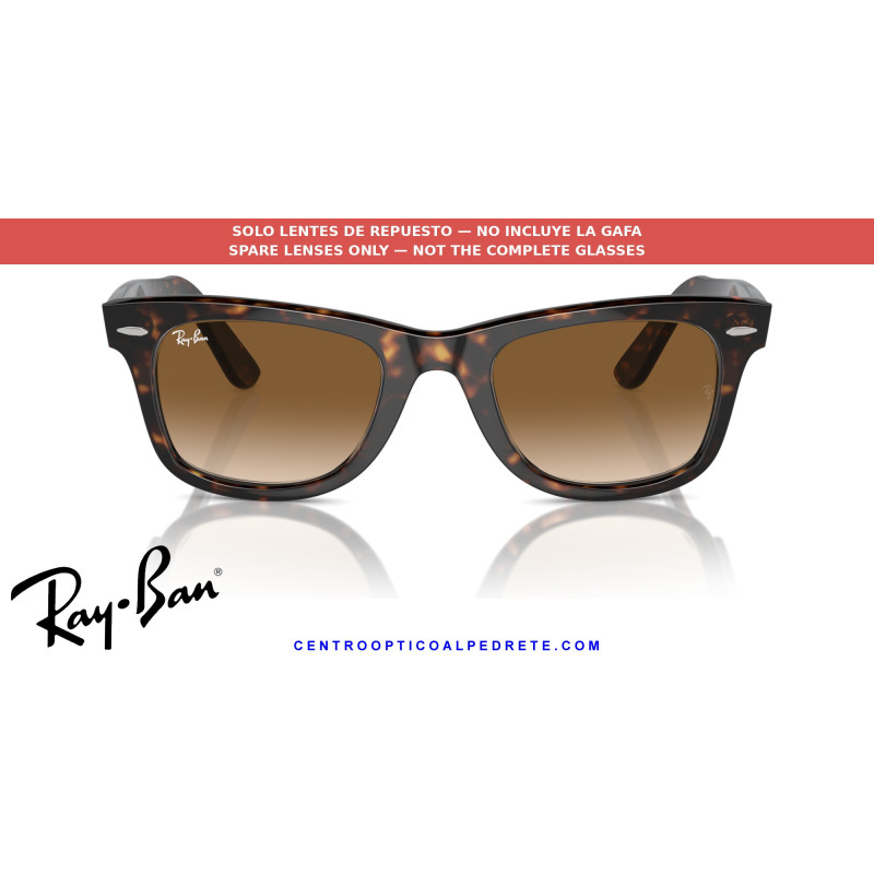 Ray-Ban Wayfarer RB2140 Replacement Brown Gradient Lenses | Óptica Alpedrete
