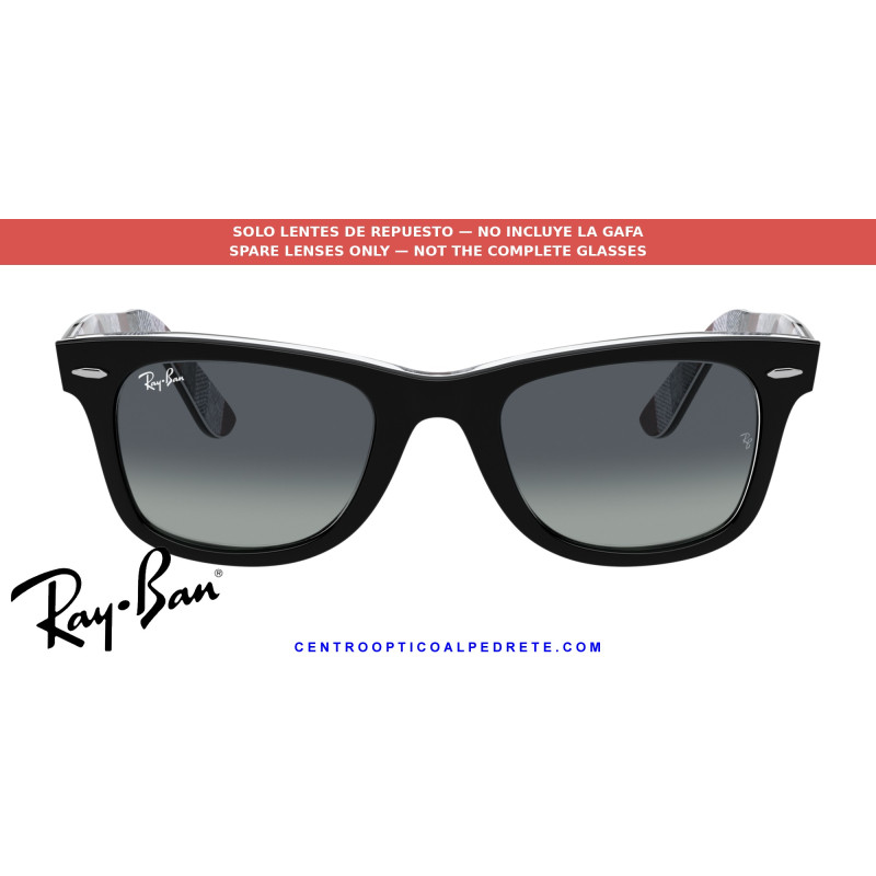 Ray-Ban RB2140 Wayfarer Replacement Light Grey Gradient Lenses | Alpedrete