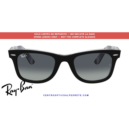 Ray-Ban RB2140 Wayfarer Replacement Light Grey Gradient Lenses | Alpedrete
