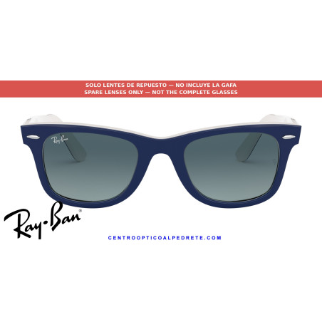 Lentes de repuesto Ray-Ban Wayfarer RB2140 Blue Gradient | Centro Óptico Alpedrete
