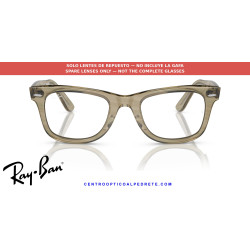 Ray-Ban Wayfarer RB2140 Replacement Clear/Blue Lenses | Óptica Alpedrete