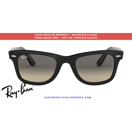 Lentes de repuesto Ray-Ban Wayfarer RB2140 Grey Gradient | Centro Óptico Alpedrete