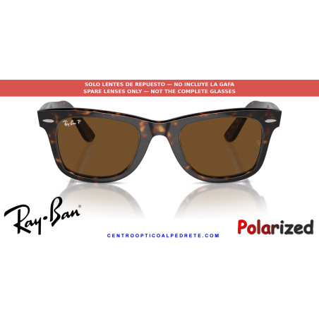 Ray-Ban Wayfarer RB2140 Replacement Brown Polarized Lenses | Óptica Alpedrete