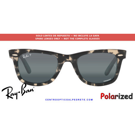 Ray-Ban RB2140 Wayfarer Replacement Silver/Blue Polarized Lenses | Alpedrete