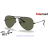 Ray-Ban Aviator Black / G-15 Green Polarized | Centro Óptico Alpedrete
