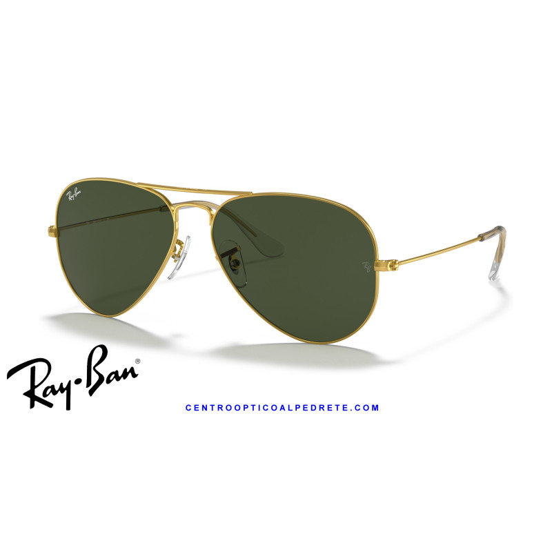 Ray-Ban Aviator Gold / Green Classic G-15 (RB3025 001) | Centro Óptico Alpedrete