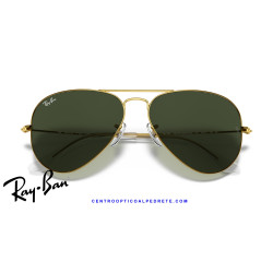 Ray-Ban Aviator Gold / Green Classic G-15 (RB3025 001) | Centro Óptico Alpedrete