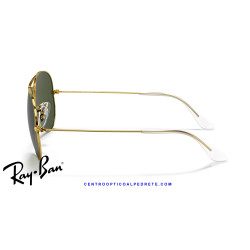 Ray-Ban Aviator Gold / Green Classic G-15 (RB3025 001) | Centro Óptico Alpedrete