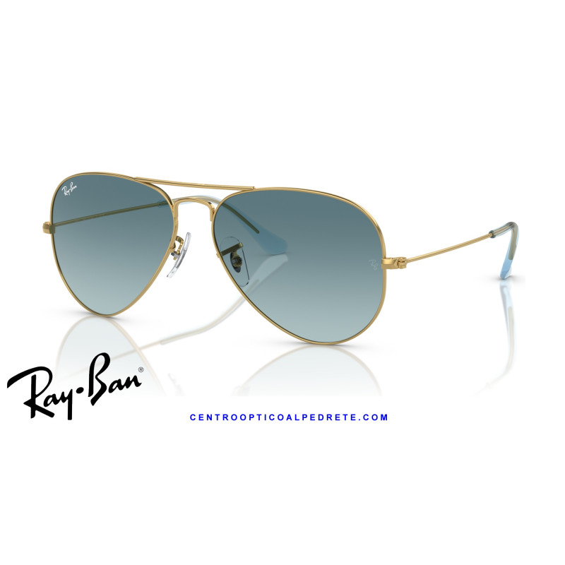 Ray-Ban Aviator Large Gold / Blue (RB3025 001/3M) | Centro Óptico Alpedrete