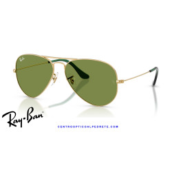 Ray-Ban Aviator Oro arista / verde (RB3025 001/4E) | Centro Óptico Alpedrete