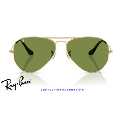 Ray-Ban Aviator Arista Gold / Green (RB3025 001/4E) | Centro Óptico Alpedrete