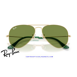 Ray-Ban Aviator Arista Gold / Green (RB3025 001/4E) | Centro Óptico Alpedrete