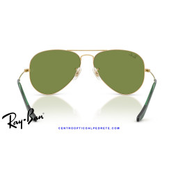 Ray-Ban Aviator Arista Gold / Green (RB3025 001/4E) | Centro Óptico Alpedrete