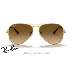 Ray-Ban Aviator Arista Gold / Brown Gradient | Centro Óptico Alpedrete