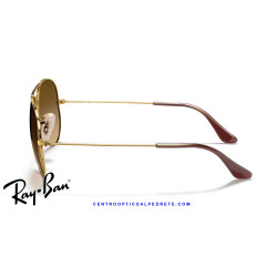 Ray-Ban Aviator Arista Gold / Brown Gradient | Centro Óptico Alpedrete