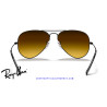 Ray-Ban Aviator Black / Brown Gradient Mirror Blue | Centro Óptico Alpedrete