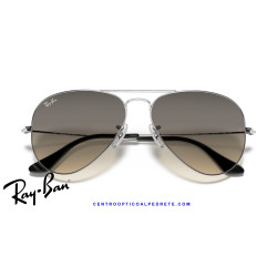 Ray-Ban Aviator Plata / gris degradada (RB3025 003/32) | Centro Óptico Alpedrete
