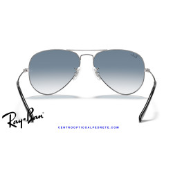 Ray-Ban Aviator Plata / azul claro degradada (RB3025 003/3F) | Gafas de sol