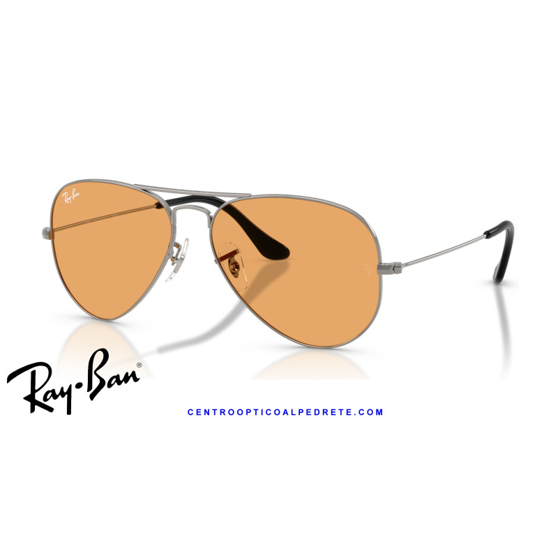Ray-Ban Aviator Gunmetal / naranja (RB3025 004/33) | Centro Óptico Alpedrete