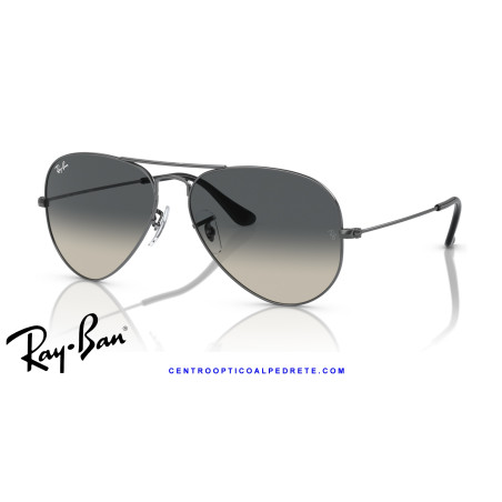 Ray-Ban Aviator Gunmetal / gris (RB3025 004/71) | Centro Óptico Alpedrete